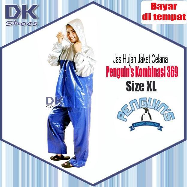 Jas Hujan Penguin's 369 Kombinasi / Jas Hujan Dewasa Jaket Celana