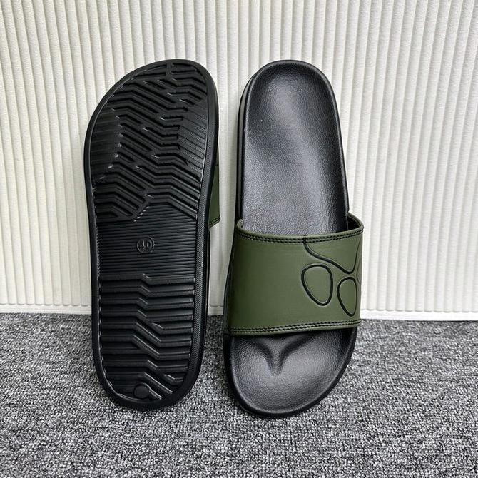 DA7 >> Sandal selop puppies Impor black army/terbaru sandal slip on Premium pria wanita Sendal Shoes