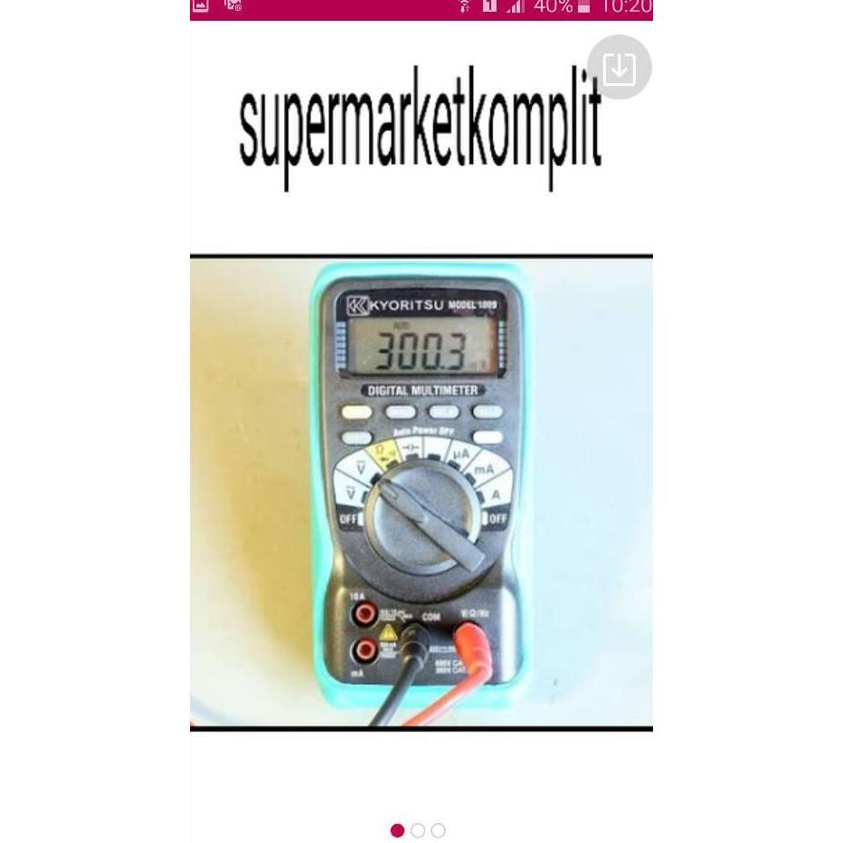 kyoritsu digital multimeter type 1009 multitester 1009