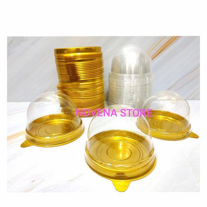 MIKA MOONCAKE BULAT+TUTUP-TRAY MIKA BULAT+TUTUP KUE BULAN-MIKA PIA 6CM