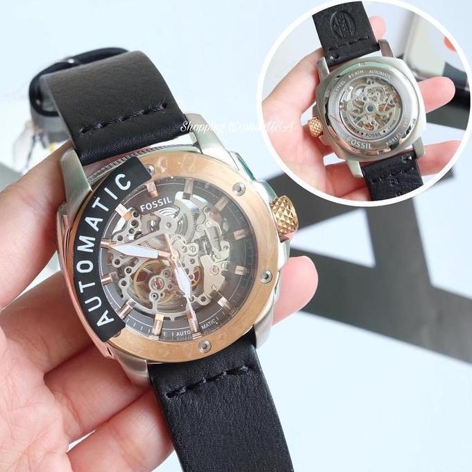 Jam Tangan Pria Original ME3082 FS 3082 Machine Automatic Leather Original Garansi Resmi 2Tahun