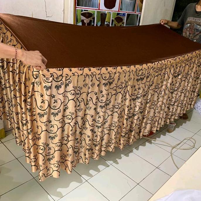 Sarung MejaCover MejaTaplak Meja Prasmanan Ukuran Custom Motif Batik Chat