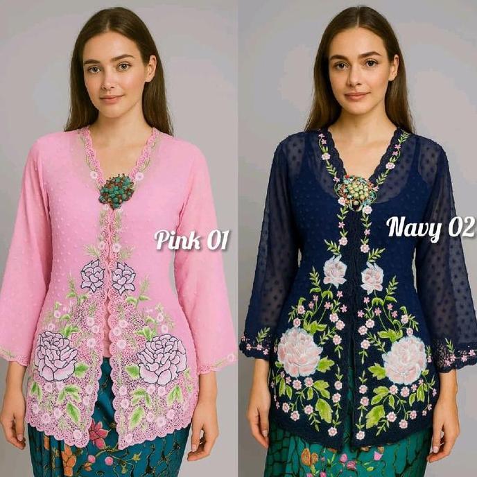 Atasan kebaya Encim premium Bahan katun rubiah//Kebaya encim PM