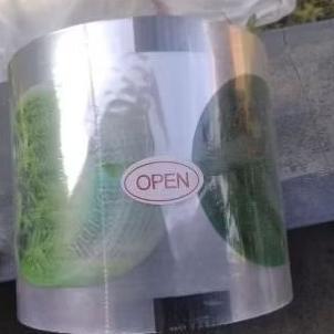 PLASTIK LID SEAL CUP SEALER CUP MOTIF DAUN TEH 2000 CUP / 2000 LEMBAR