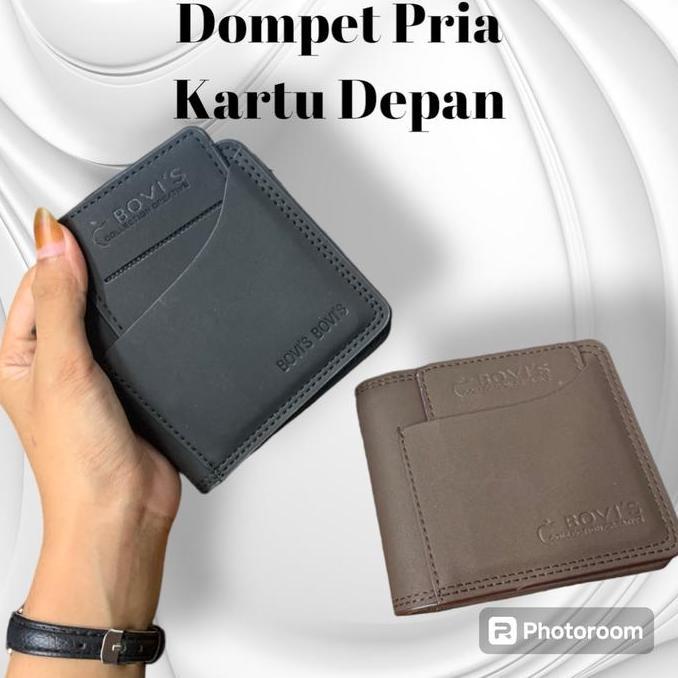 DI96 }} Dompet Pria Import Original Bovis Model Distro Harga Murah Bahan Kulit PU Kualitas Memuaskan