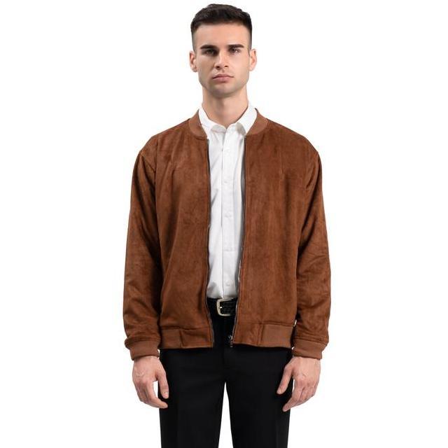 Ribsgold Jaket Bomber Suede Bomber Jaket Outer Pria