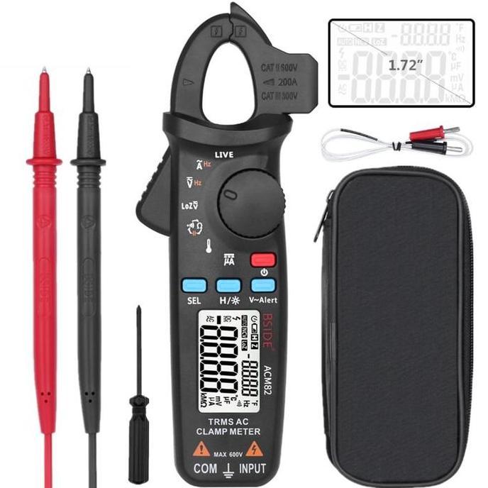 BSIDE ACM82 Mini Digital AC Clamp Meter True RMS Auto Range 0.001A