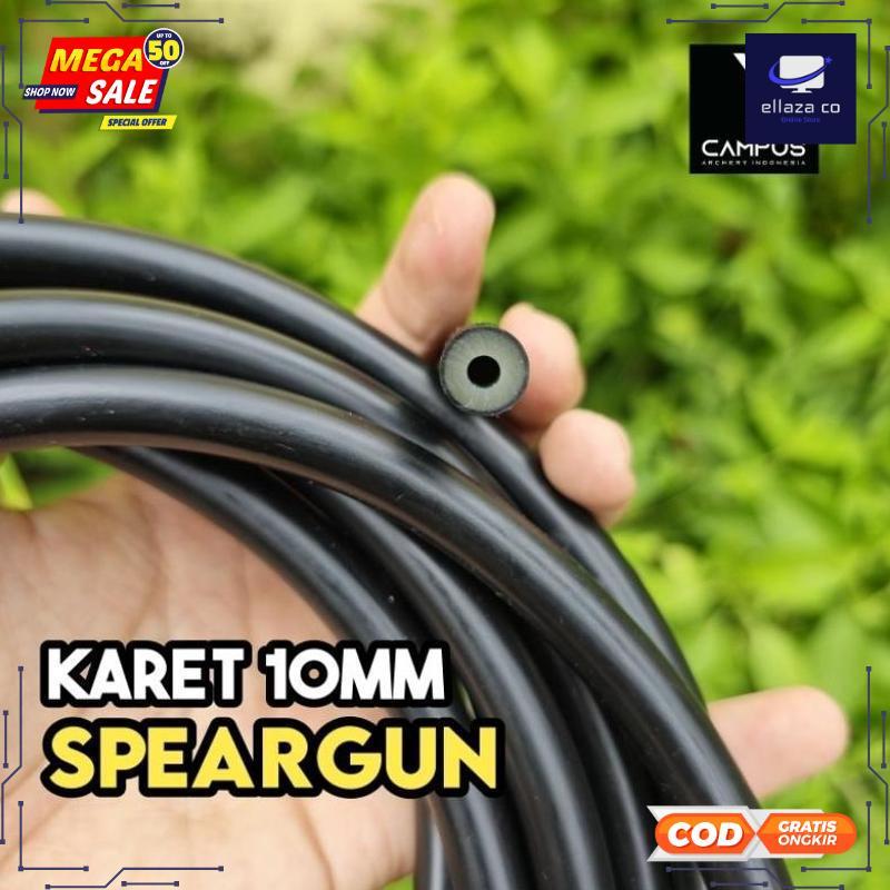 Cuci Gudang Karet Panah Ikan 10mm Hitam Spearfishing Rubber Best Quality - 2025 COD Termurah Terlari