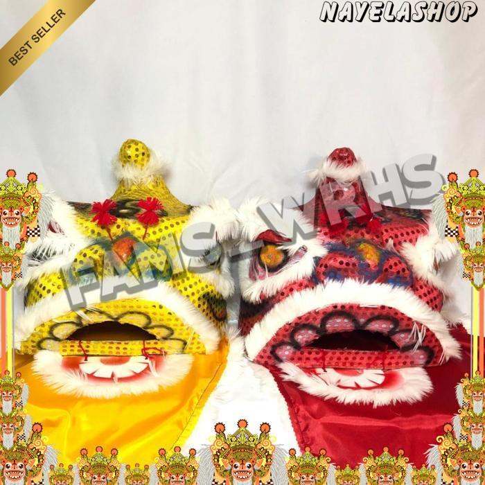 Barongsai Anak Dewasa Bahan Karton Tebal Kokoh Barongsai Kedip Br 1030