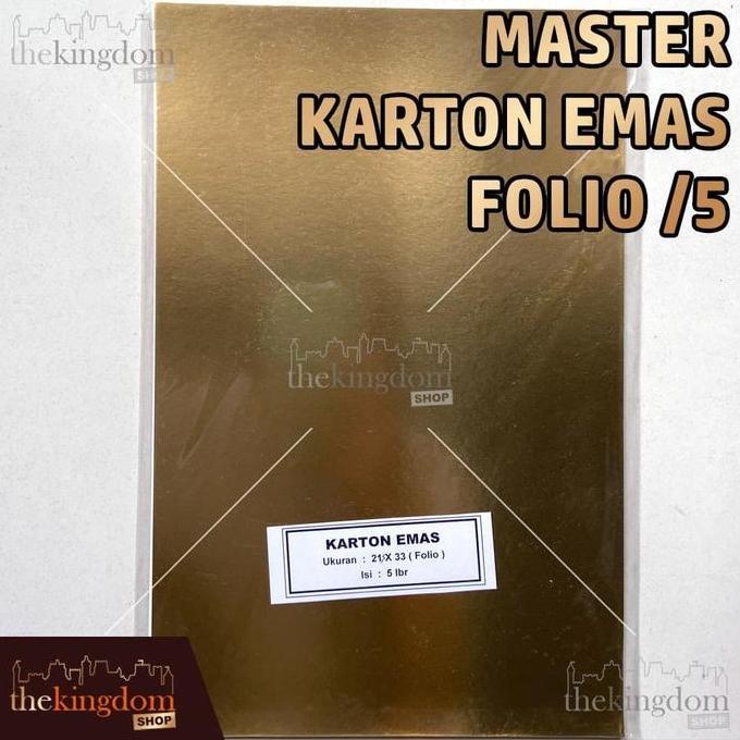 AVOCEAN Master Karton Emas Folio /5 Kertas Paper