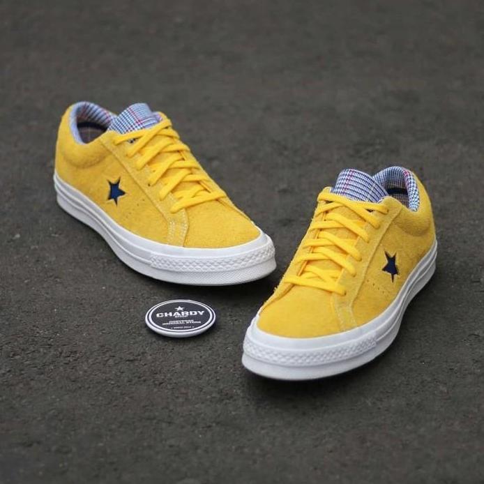 New  Sepatu Converse One Star Ox Twisted Prep Amarillo Rush Blue University
