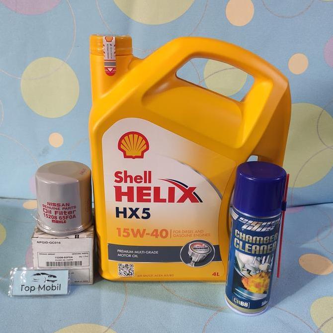 NEFERPITOU Paket oli Shell HX5 15W-40 Nissan March Datsun Go Almera (3)