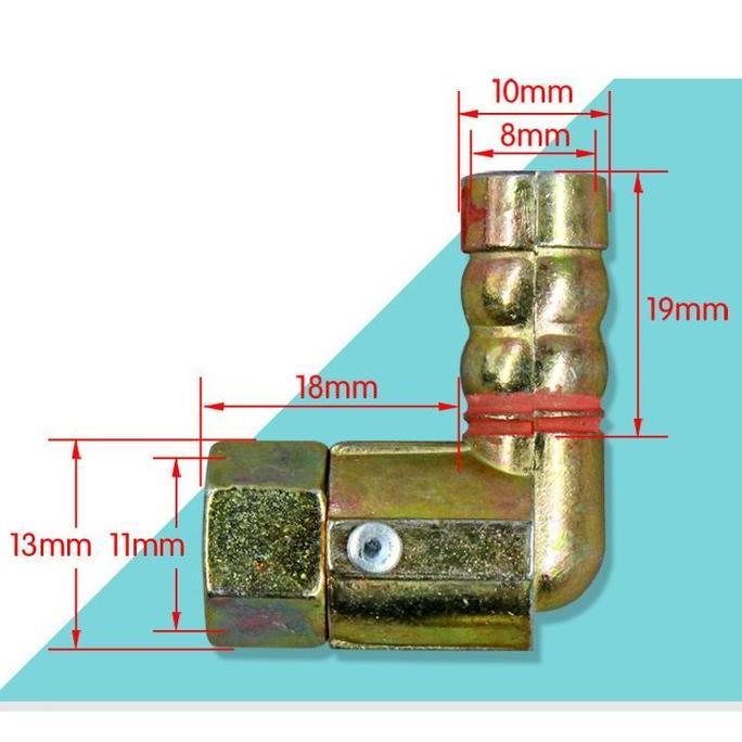 CLUCK Elbow Selang Gas Selang / ELBOW SAMBUNGAN SELANG KOMPOR KACA /Selang Kompor Gas Sambungan