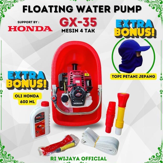 Mesin Siram Bawang Merah 4 Tak / Floating Water Pump 4 Tak/ Water Pump