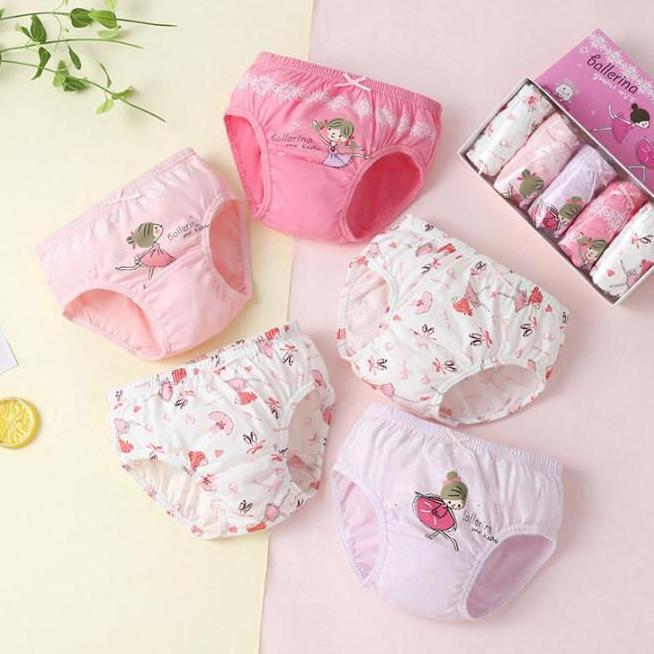 SET Celana Dalam Anak Perempuan Celana Dalam Anak dengan Box Kolor Anak Perempuan Import