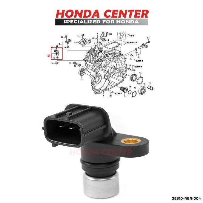 Sensor Speed Kecepatan Selenoid Matik Pick Up Assy Honda Jazz Gd3 City Gd8 Matik Cvt