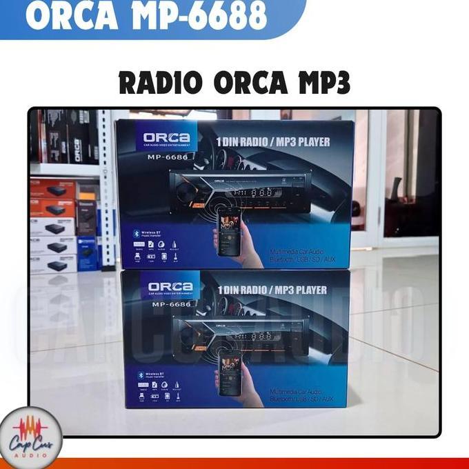 NEW TAPE MOBIL SINGLE DIN MOBIL ORCA MP 6686/USB/RADIO/SDCARD/BLUETOOTH