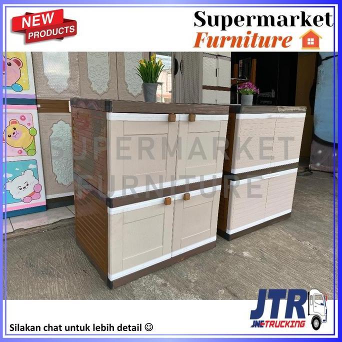 KHUSUS JNE - LEMARI PAKAIAN PLASTIK CLUB SUSUN 2 BESAR MURAH