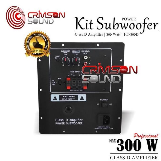 Power Kit Subwoofer Aktif 300 Watt Cl D Ht-300D Amplifier Pc Masih Ada