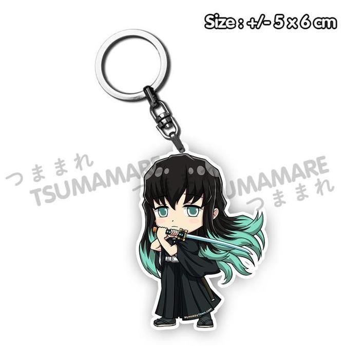 Gantungan Kunci Muichiro Tokito Acrylic Akrilik Anime Kimetsu no Yaiba Demon Slayer