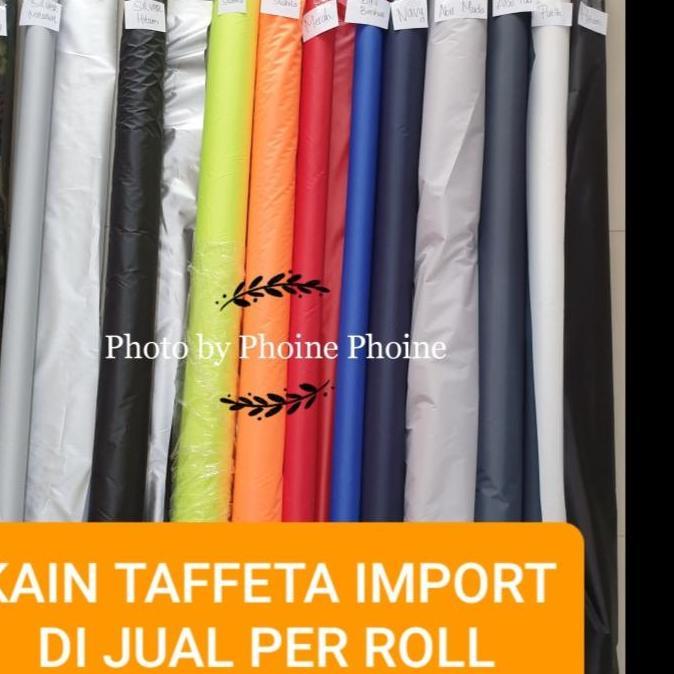Per Roll Kain Parasut Taffeta Import Waterproof 210T Banyak Warna