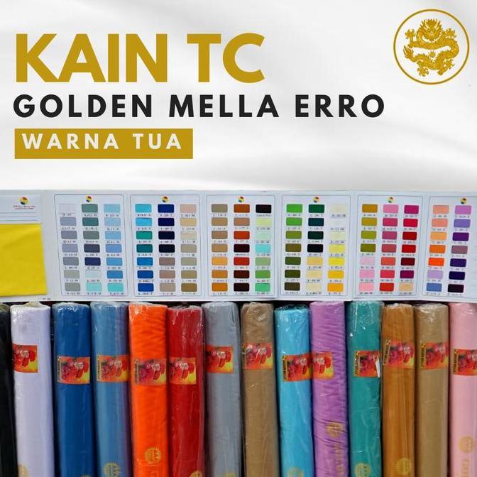 Kain Tetoron Tc Golden Mella Roll Tua