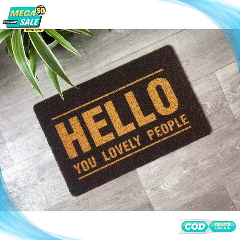 Cuci Gudang Keset / Keset Outdoor / Keset Kaki Bihun / Keset Teras / Keset Teras Rumah Depan / 40x60