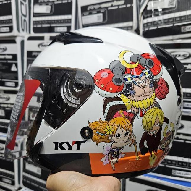 Helm Anak Kyt Venom Open Junior 1 One Piece White