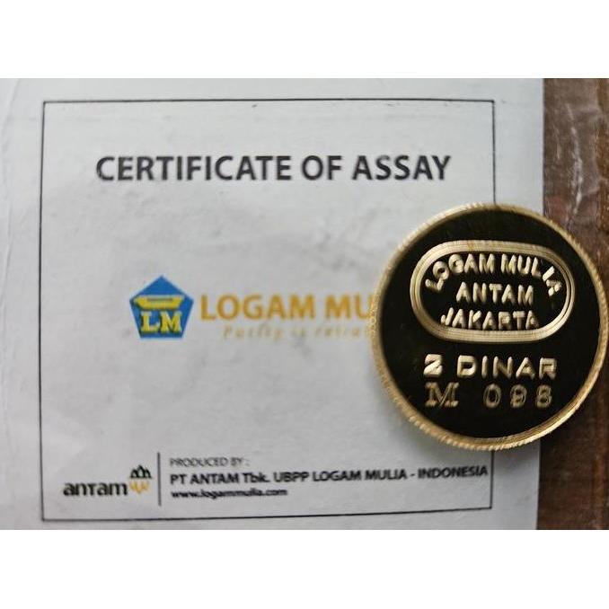 Update Logam Mulia (99,99%) koin 2 Dinar ANTAM 8,50 gr da1va Berkualitas