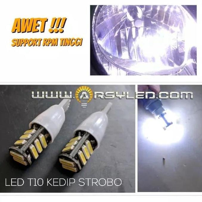 Lampu Senja Kedip LED T10 Awet Motor Beat Vario Mio Scoopy Nmax