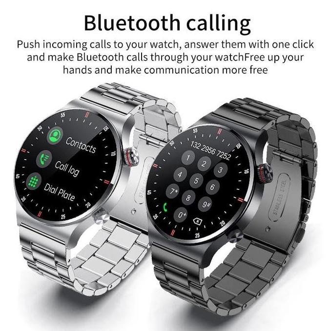 LIGE Jam Tangan Pintar Pria Panggilan Bluetooth Sentuh Penuh smart watch Olahraga EKG Pelacak Keseha