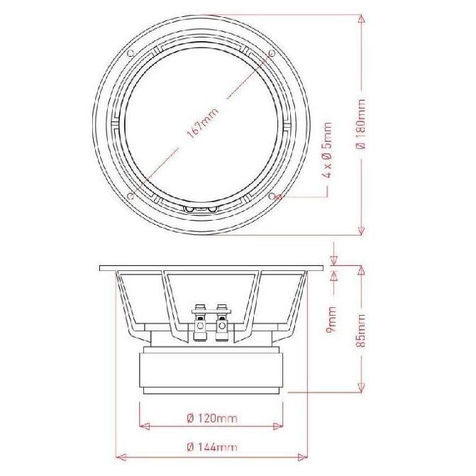 Speaker JIC LA 06038 - Speaker 6 INCH - MID - Original