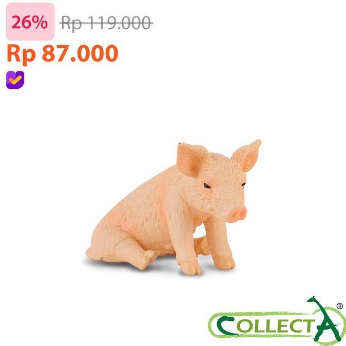 CollectA 88345 - Piglet Sitting - Animal Figure