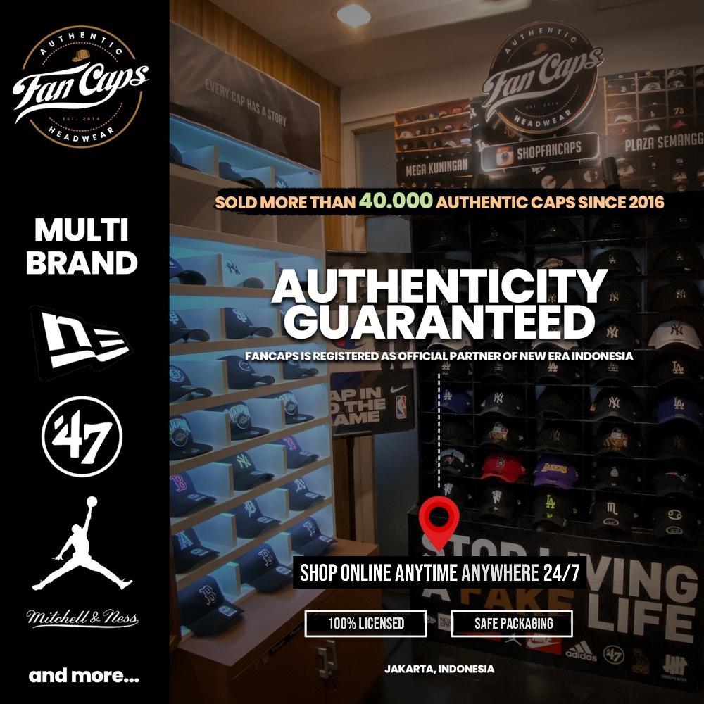 Topi 47 Brand Original MLB Atlanta Braves MVP warna Navy | FREE GIFT BOX