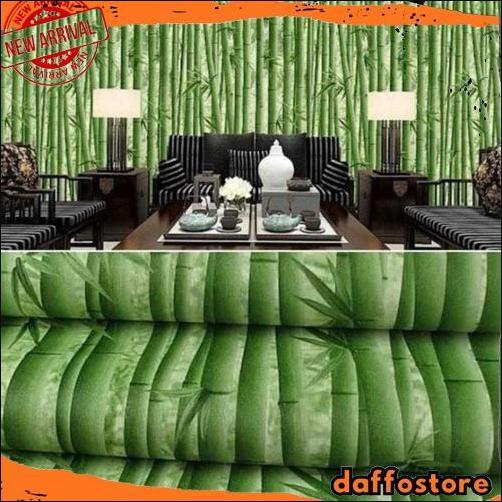 Termurah Wallpaper Dinding Kamar Tidur Walpaper Ruang Tamu Aesthetic Cantik Motif Batik Alam Bata Em