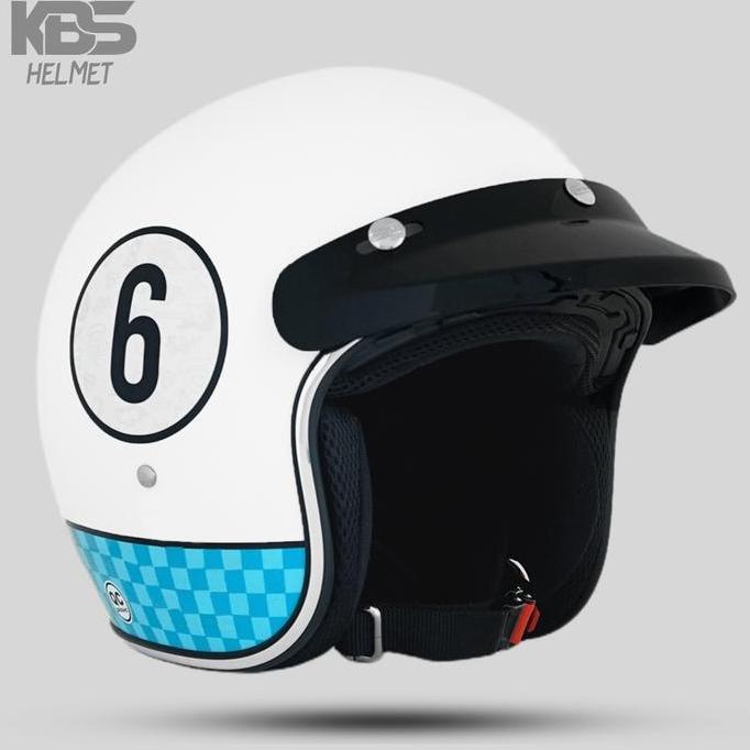 Helm KBS Retro CSVL 666 / Helm Bogo PREMIUM Untuk Pria Dan Wanita Dewasa SNI HS