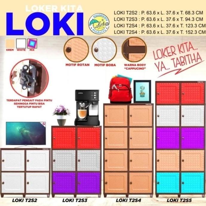 NEW Tabitha LOKI ( Loker Kita) Lemari Loker Plastik Serbaguna Lemari Mini1