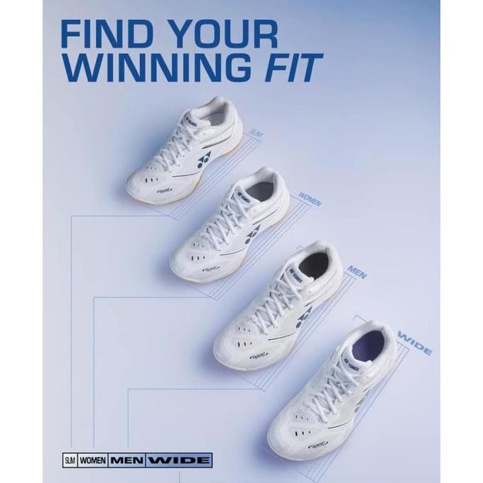 TERMURAH - NEW ARRIVAL Sepatu Badminton Yonex SHB65Z4WEX SHB 65 Z4 WIDE White Original