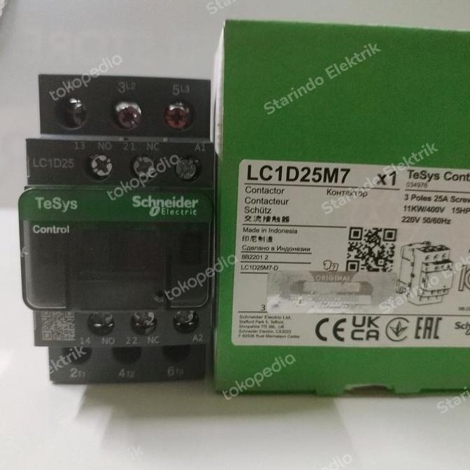 Promo kontaktor Schneider Lc1d25 contactor Schneider Lc1-d25 Diskon