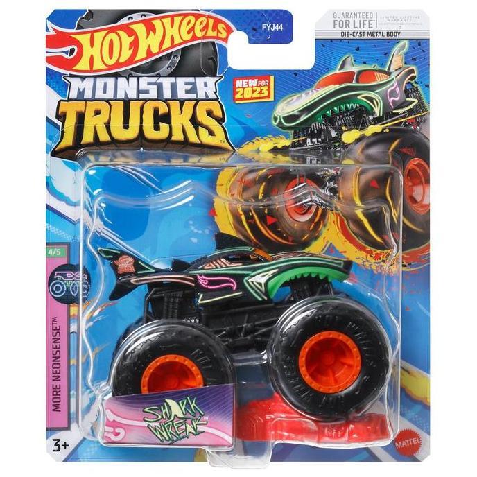 Hotwheels / Hot Wheels Mobil Monster Truck FJY44 Shark Wreak Hitam