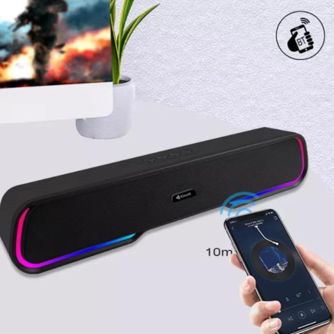 SOUNDBAR SPEAKER PORTABLE BLUETOOTH KISONLI LED-913 / SPEAKER SOUNDBAR FOR TABLET / PC / HP / LAPTOP