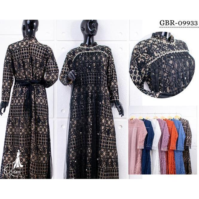 Gamis Ozias Brukat Fimela 09933 I Gamis Kondangan Jumbo I Fashion Muslimah I Jumbo Ld 120 140 Panjan