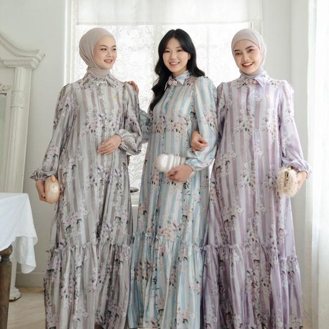 Womenwear Indonesia | Alura Dress | Dress Motif Kekinian | Dress Cantik | Dress Lebaran | Gamis Terb
