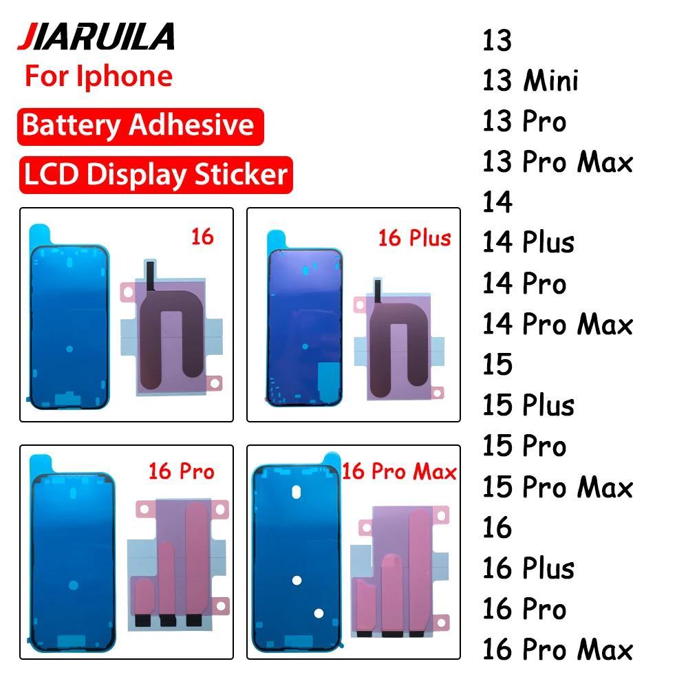 10 PCS Pita Baterai LCD Layar Stiker Penyegelan Tahan Air Untuk Iphone 13 13 Mini 13 Pro 13 Pro Max