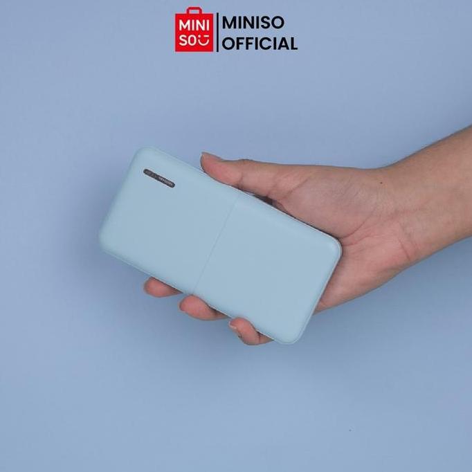 Exclusive MeisitaMINISO Powerbank 10000mAh Simple Ringan Power Bank Portable untuk iPhone Android