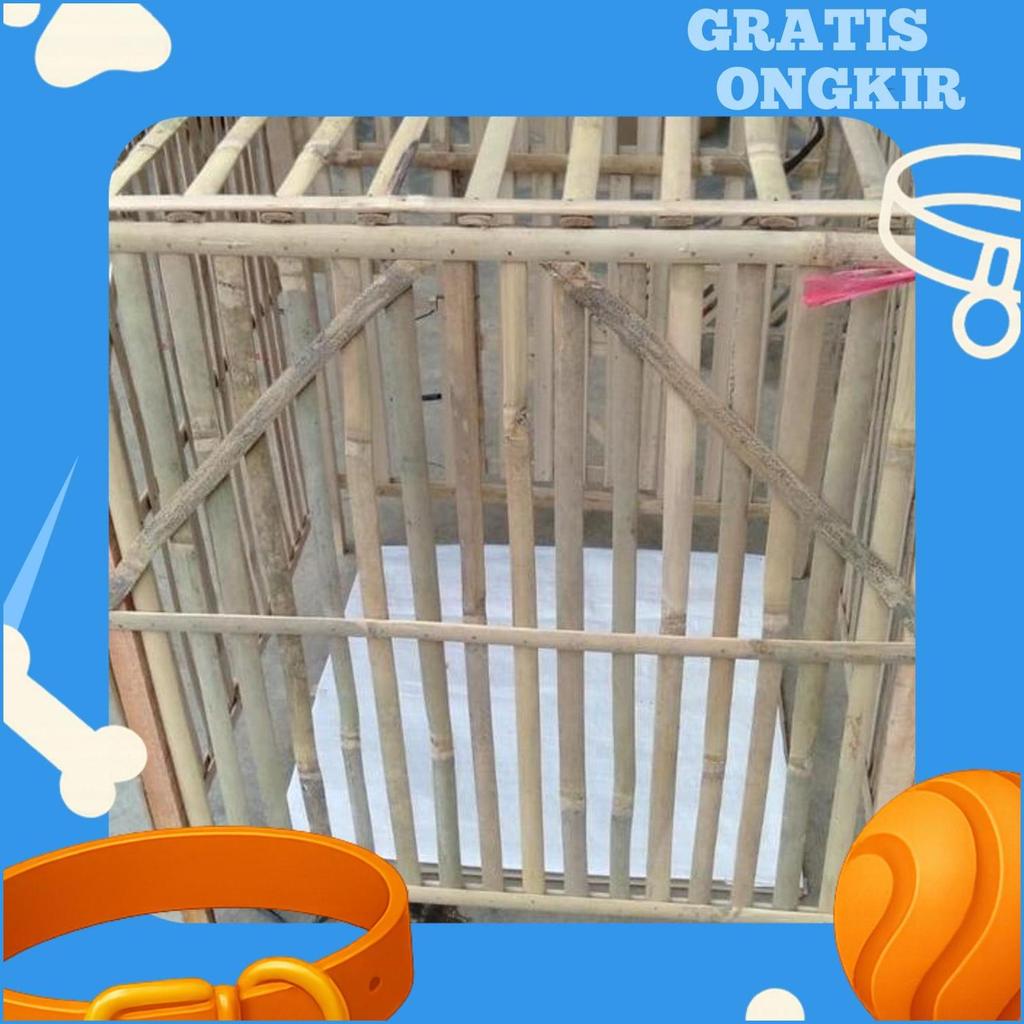 Kandang Ayam Bambu / Kandang Rakit Bambu Segiempat Kotak