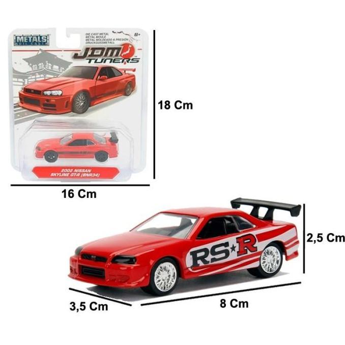 Jada - JDM tuners 2002 Nissan Skyline GT-R (BNR34) Skala 1:64
