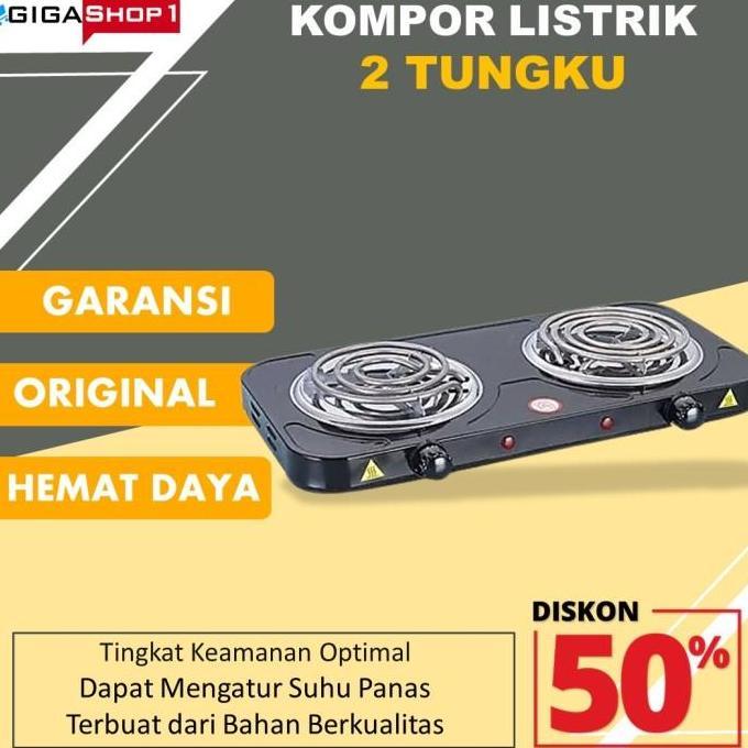 WOW Kompor Listrik 2 Tungku Hemat Listrik Low Watt Induksi Elektrik Murah