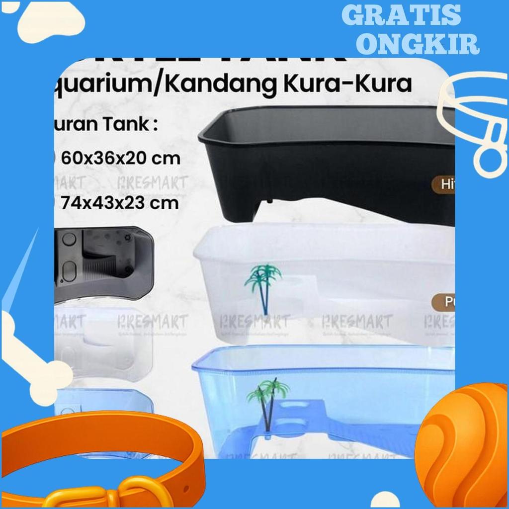 Turtle Tank L Xl Tempat Kura Kura Air Bak Ember Aquarium Akuarium Kandang Kura2 Brazil Besar