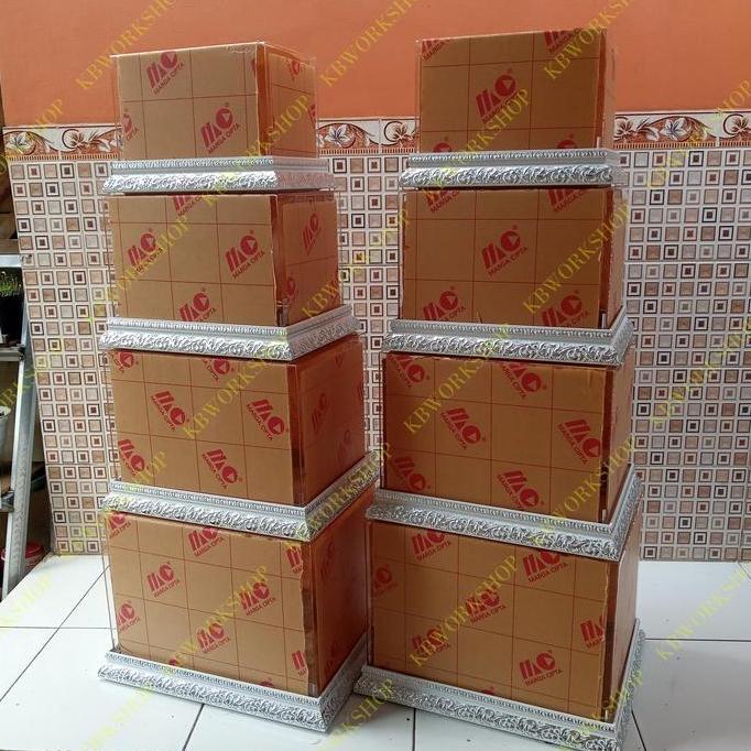 Kotak Hantaran Akrilik paket murah isi 8 free packing kayu TH